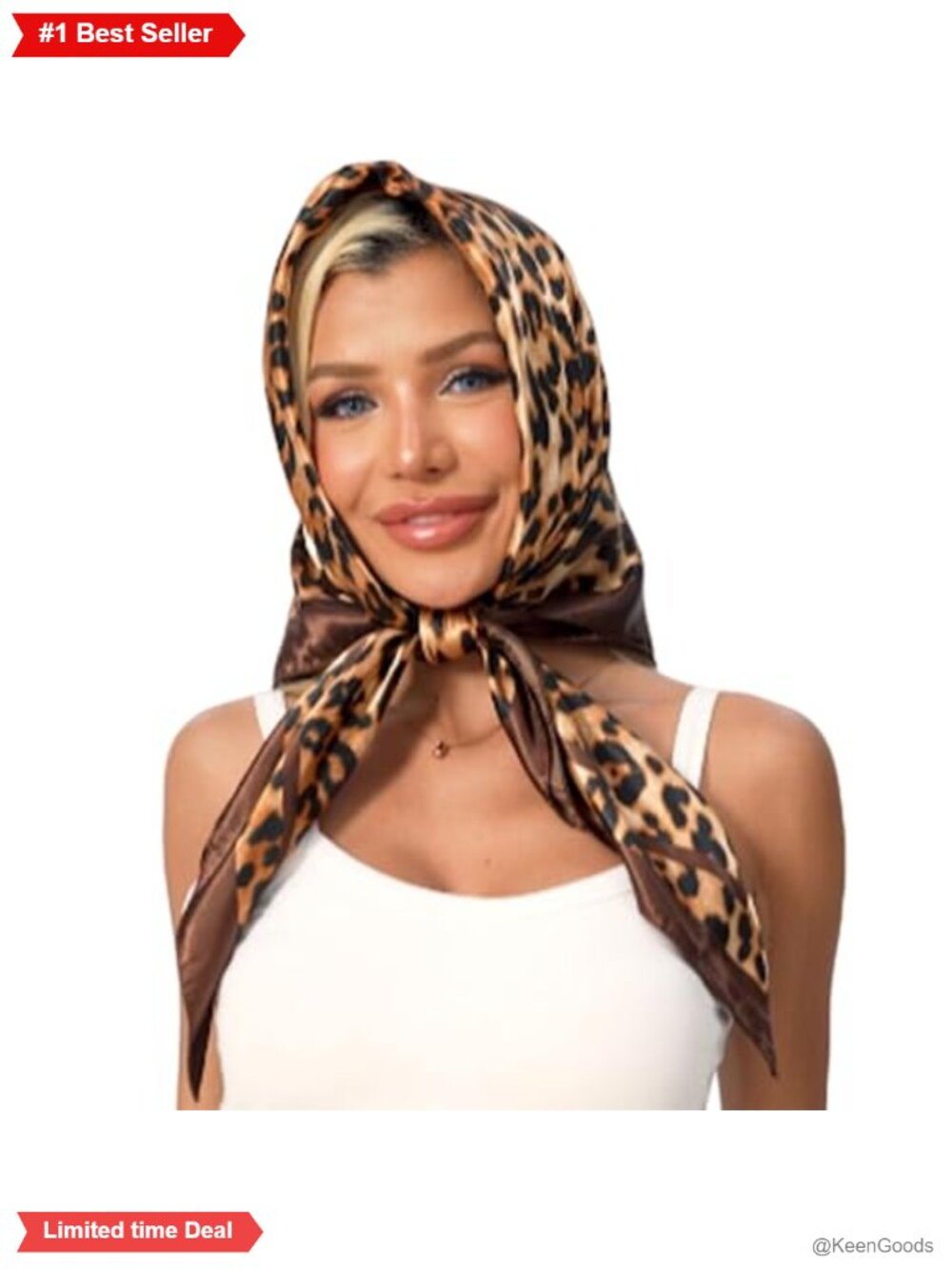 Like Silk Polyester Scarf Hair Bandana Neck Wrap 35" Square